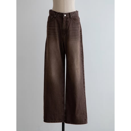 《予約販売》washing brown jeans_nj0108