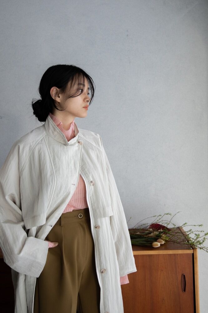 nokcha original】washer quilting trench coat/iv