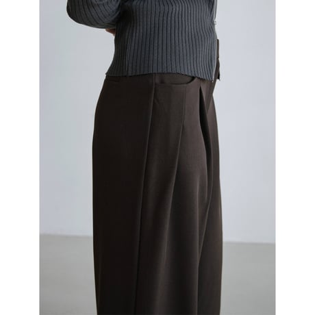 《予約販売》front accent tuck wide pants/2colors_np1203