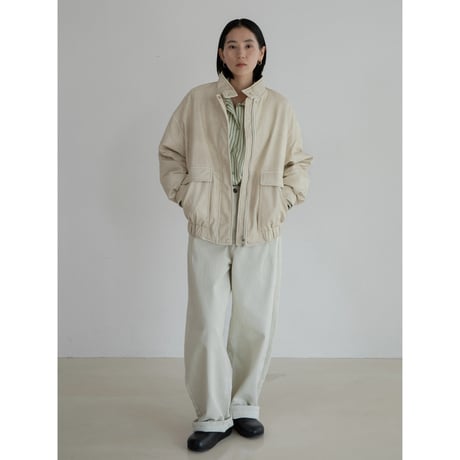 《予約販売》rich mannish oval pants/ ivory_np1073