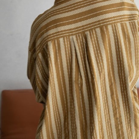 【nokcha original】jacquard over blouse/camel_nb0042