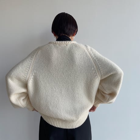 《予約販売》v neck rich knit/2colors_nt1924