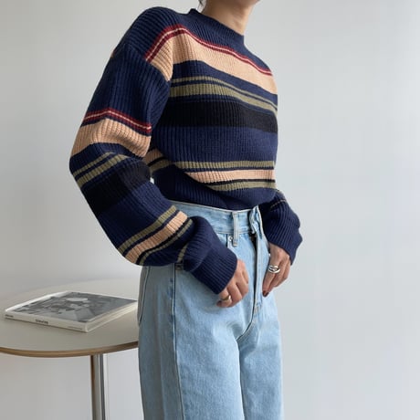 《予約販売》mulch color knit/2colors_nt1105