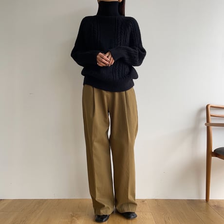 《予約販売》cable simply knit/3colors_nt1551