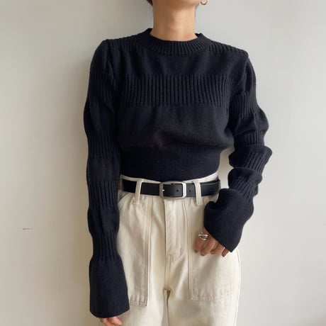 《予約販売》accent minimal knit/3colors_nt1530