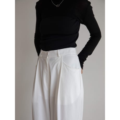 《予約販売》summer tuck twill pants/2colors_np0999