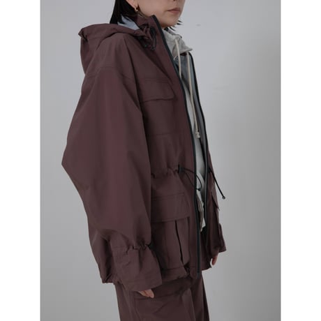 - AUTHENTIC series - tech jacket/burgundy_an0035
