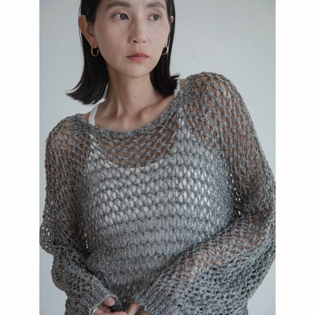 《予約販売》low gauge summer knit tops/2colors_nt2345