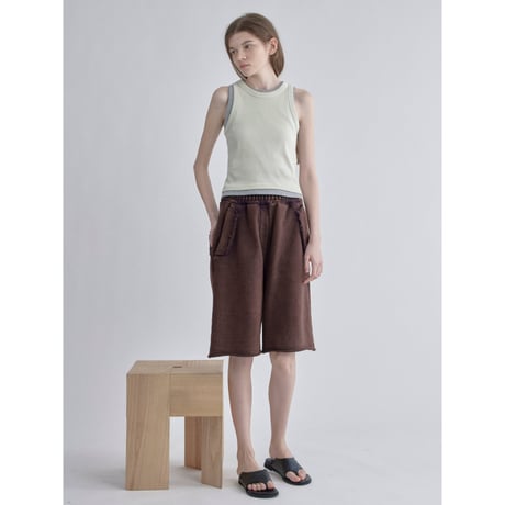 【NOKCHA original】ashed sweat harf pants/2colors_np1254