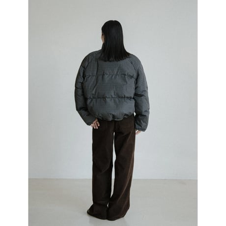 《予約販売》check raglan down jacket_no0482