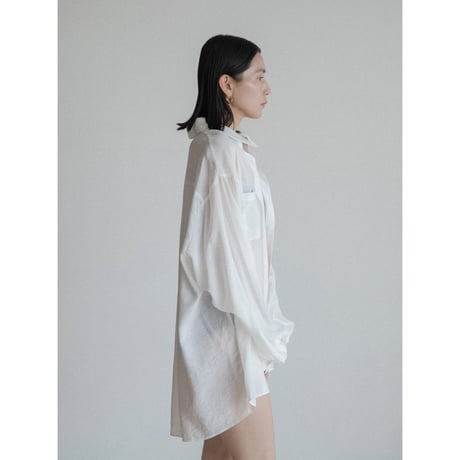 《予約販売》2way over sheer shirt/3colors(unisex)_nb0317
