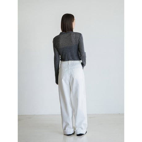 《予約販売》clash white cotton pants_np1249