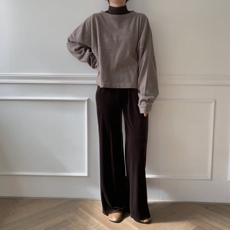 ✳︎予約販売✳︎velvet long pants/2 colors pants_np0068