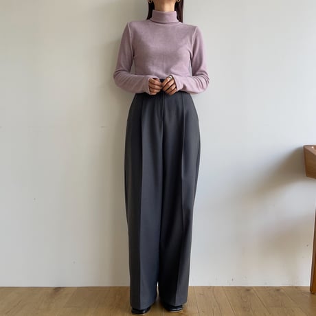《予約販売》material tuck wide pants/3colors_np0711