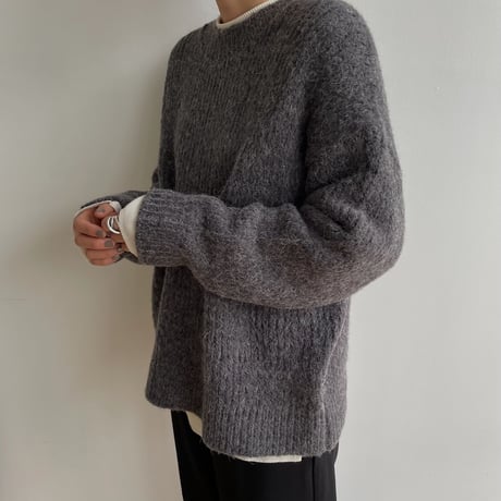《予約販売》melange over knit/2colors_nt1544