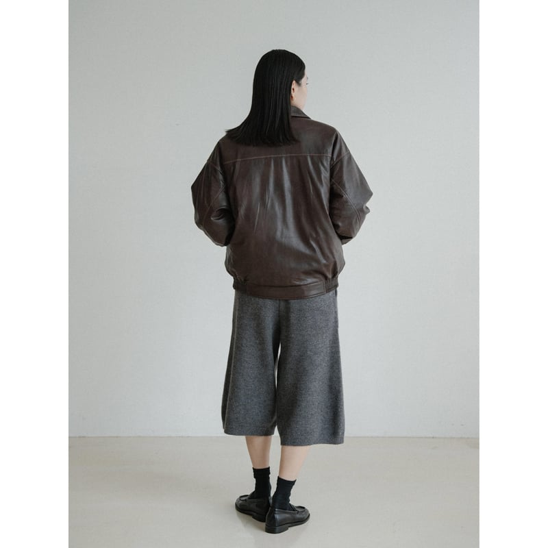 予約販売》quilting linner fake leather jacket/2colo