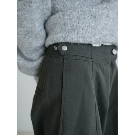 《予約販売》2way silhouette cotton warm pants/2colors_np1189