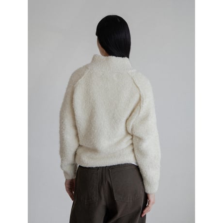 《予約販売》zip up soft knit pullover/2colors_nt2194