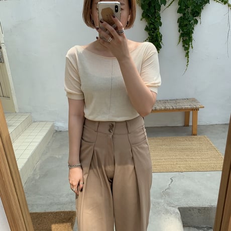 ✳︎予約販売✳︎boat neck knit/2colors_nt0023