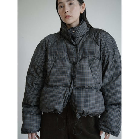 《予約販売》check raglan down jacket_no0482