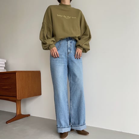 【nokcha original】“latte de the vert”mtm/green tee_nt1066