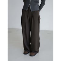 《予約販売》front accent tuck wide pants/2colors_np1203