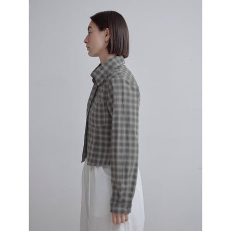 《予約販売》check minimal shirt_nb0361