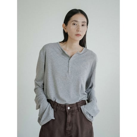 《予約販売》button accent tops/2colors(unisex)_nt2427