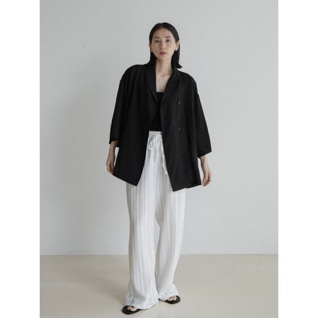 《予約販売》shawl collar sheer jacket_no0462