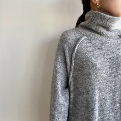 【nokcha original】raglan sleeve warm ops/gray_nd0130