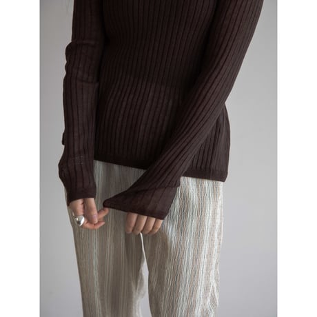 《予約販売》back accent linen knit tops/3colors_nt2050
