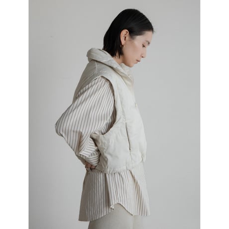 《予約販売》2way mannish down vest/2colors_nt2221