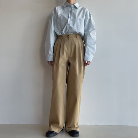 《予約販売》side buckle tuck pants/2colors_np0952