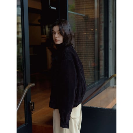 【 RESTOCK 】- AUTHENTIC series - quilting liner real suède jacket/black_an0050