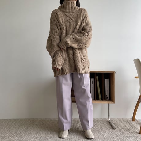 《予約販売》twist cable over knit_nt1224