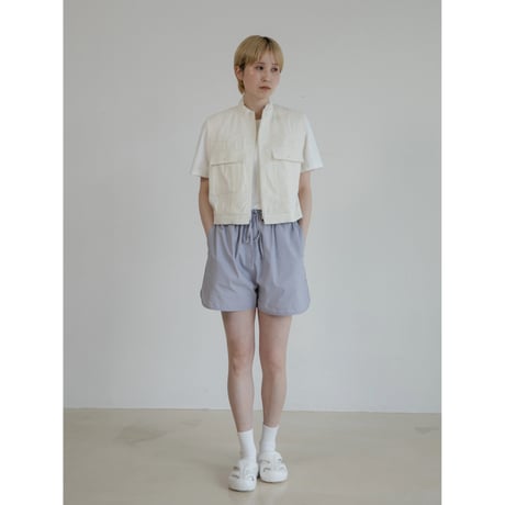 - AUTHENTIC series - material linen vest/ivory_an0041
