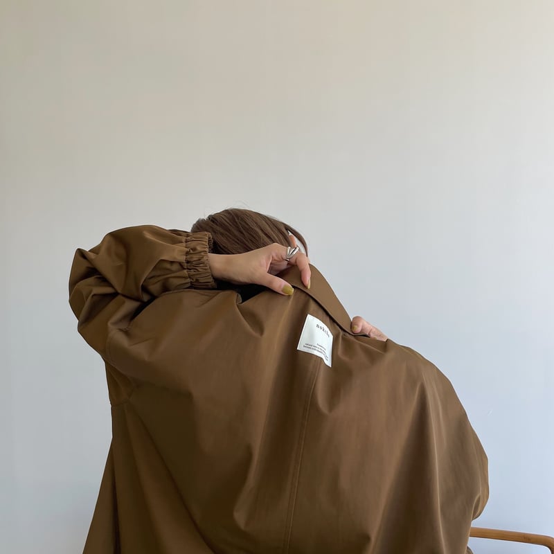 nokcha original】long coach jacket/brown_no0165
