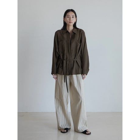 《予約販売》2way raglan sleeve sheer shirt/2colors_nb0319