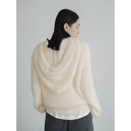 《予約販売》shaggy knit hoodie/2colors_nt2439