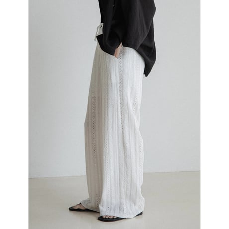 《予約販売》jacquard lacy pants/2colors_np1111
