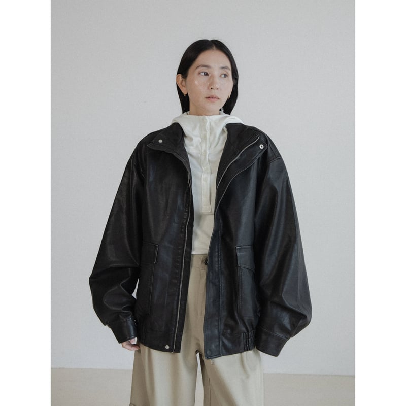 予約販売》ash fake leather jacket/2colors(unisex)_n