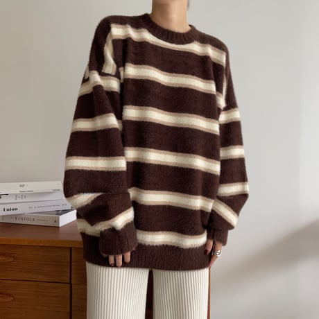 《予約販売》unisex border knit_nt1112