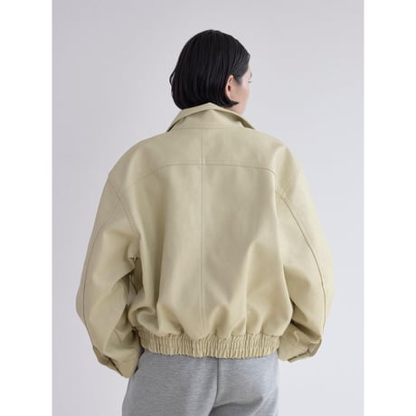 《予約販売》rich fake leather jacket/2colors_no0519