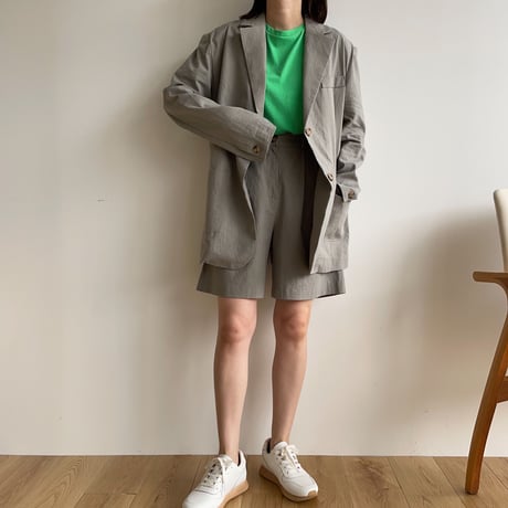 《予約販売》nuance linen half pants/2colors_np0574