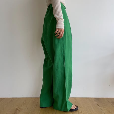 《予約販売》quality tuck linen pants/3colors_np0794