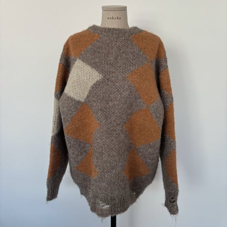 《予約販売》contrast over knit/2colors_nt1909