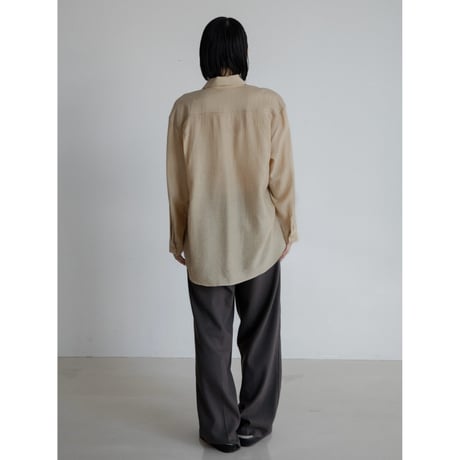 《予約販売》material sheer shirt/3colors_nb0276