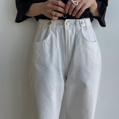 《予約販売》cut white pants_np0814