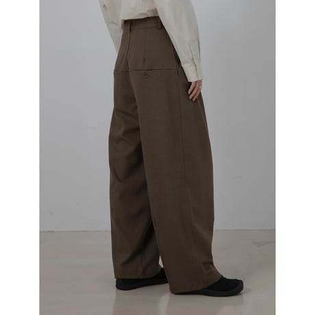 【NOKCHA original】s/s tuck oval pants/2colors_np1076
