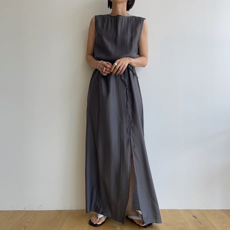 《予約販売》2way slit long ops/2colors_nd0148